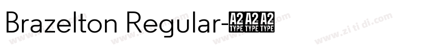 Brazelton Regular字体转换
